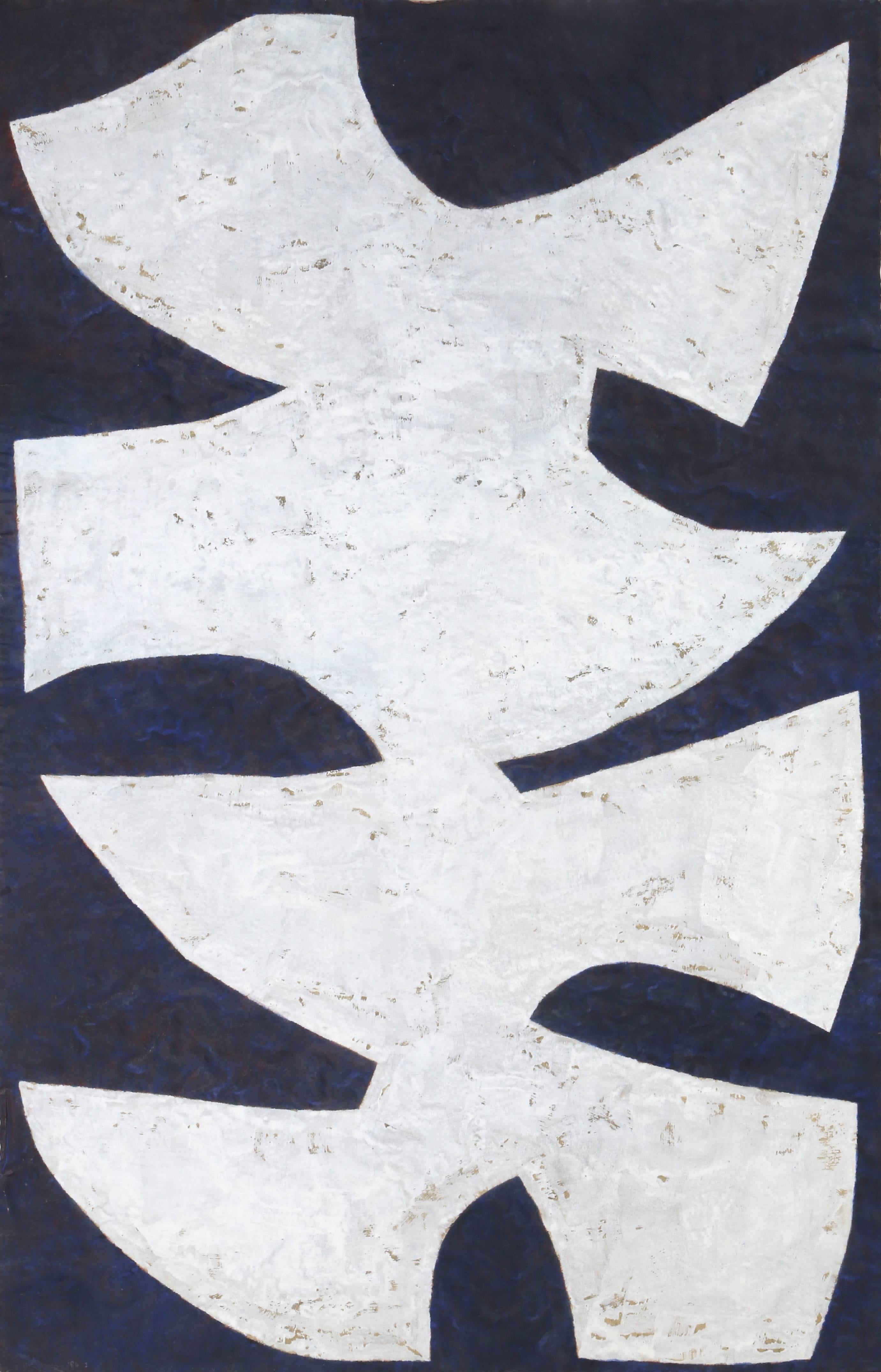 I, Pittura a tempera astratta moderna di Y. Brandolini