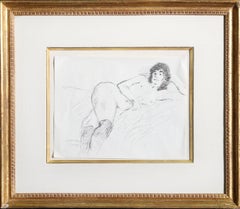 Ohne Titel – Aktstudie I, Tinte auf Papier von Raphael Soyer