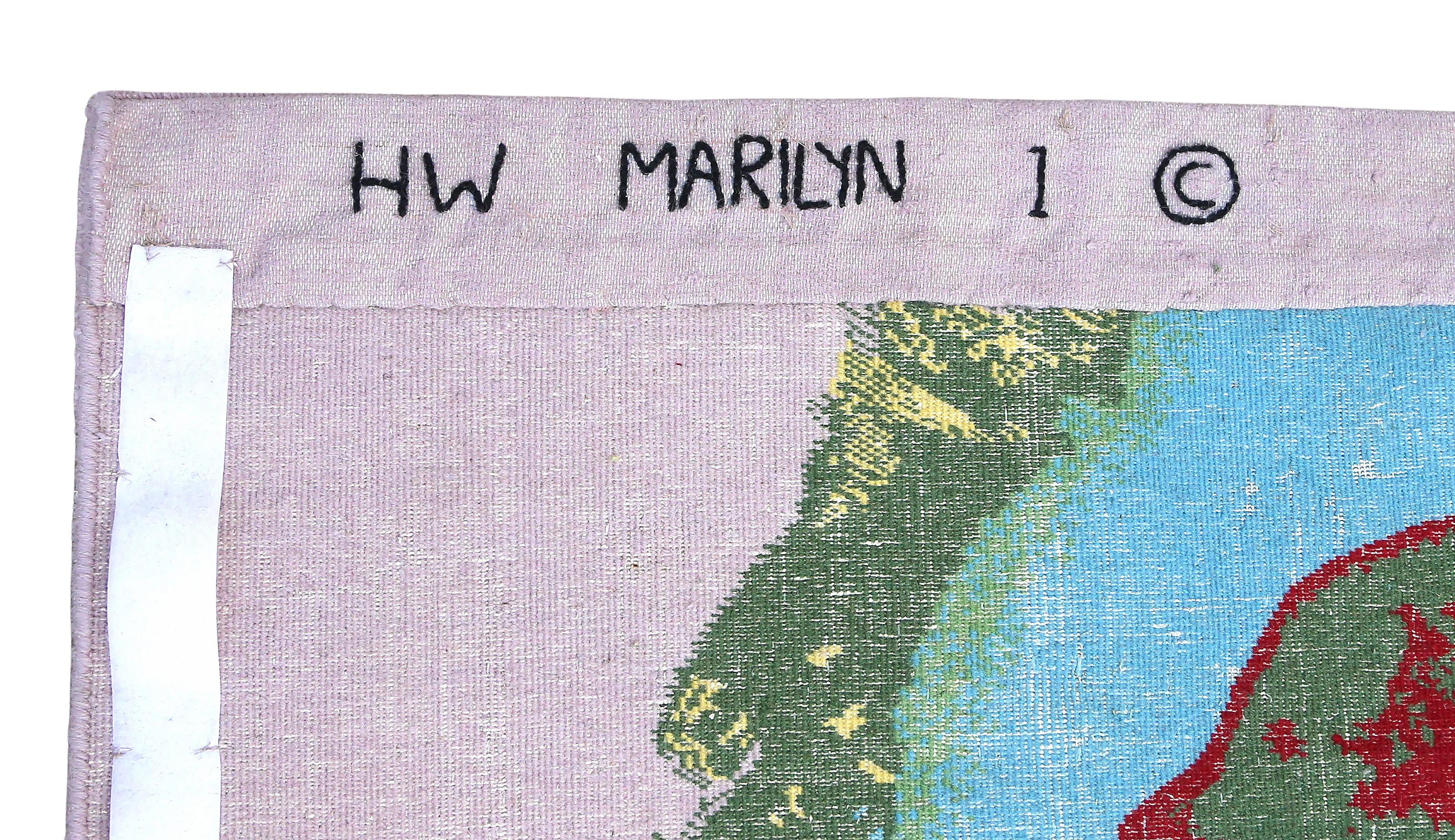 Marilyn, Tapiz de alfombra de lana Pop Art (after) Andy Warhol en venta 4