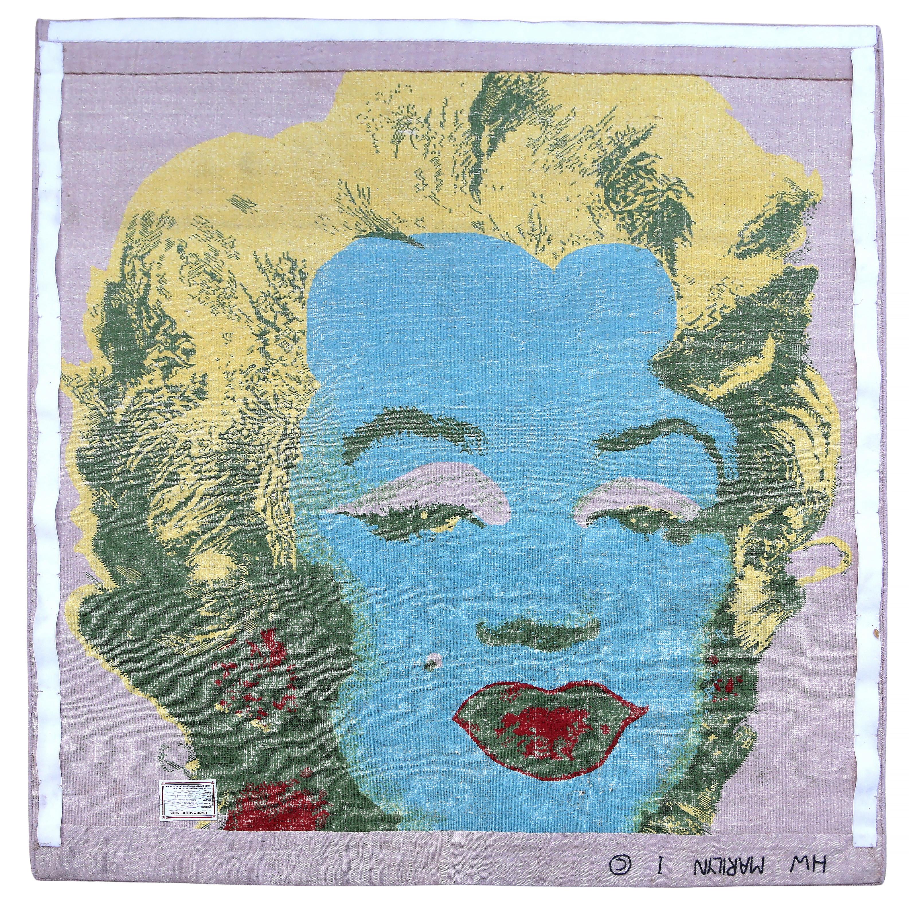 Marilyn, Tapiz de alfombra de lana Pop Art (after) Andy Warhol en venta 3