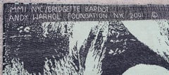 Bridgett Bardot, Pop Art Woolen Rug Tapestry after Andy Warhol