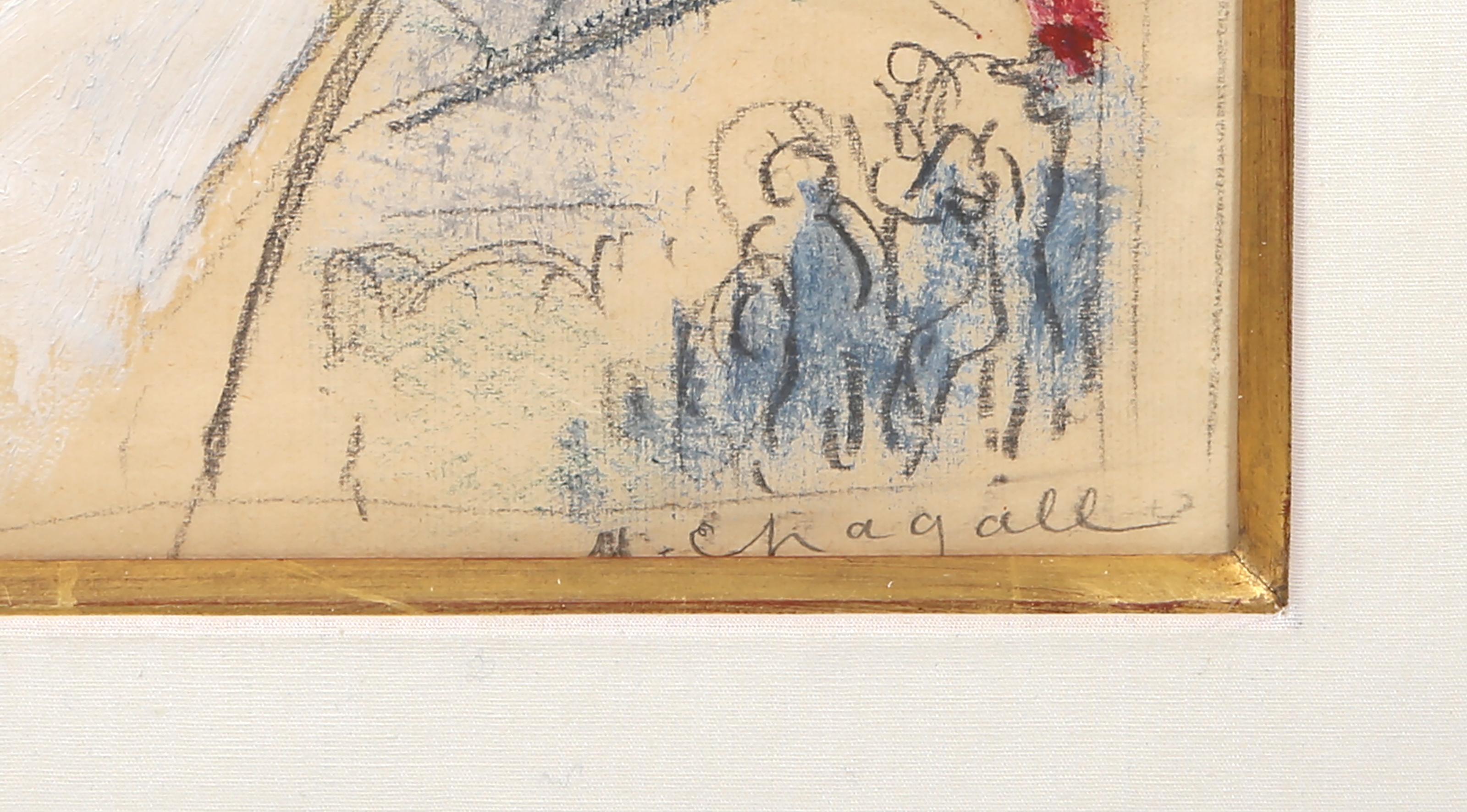 Variation de l'Ecuyère, Original Modern Painting on Paper by Marc Chagall For Sale 4