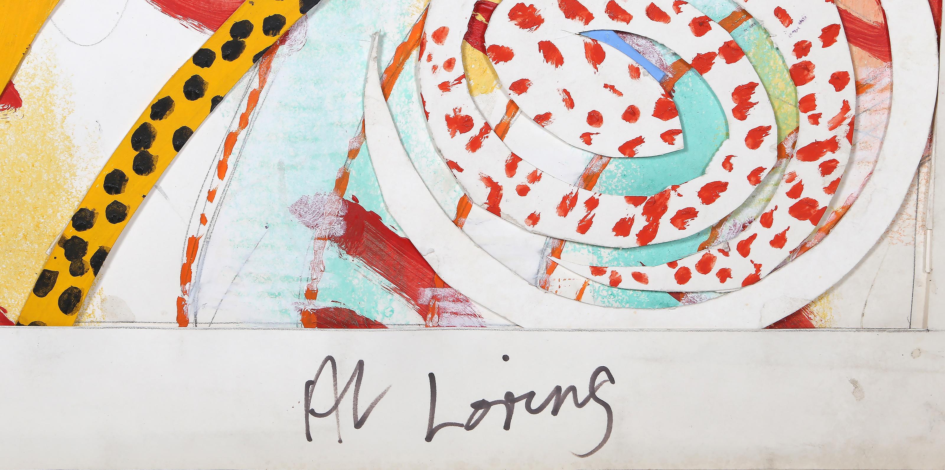 White Composition, Abstract Expressionist Collage by Al Loving For Sale 2
