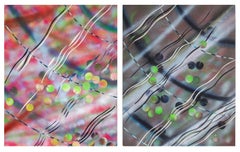 Collage Expresionista Abstracto de Doble Cara con Aerógrafo de Al Loving