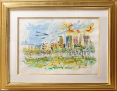 Wayne Ensrud - Aquarelle impressionniste sur papier de Wayne Ensrud Aquarelle impressionniste sur papier de Wayne Ensrud