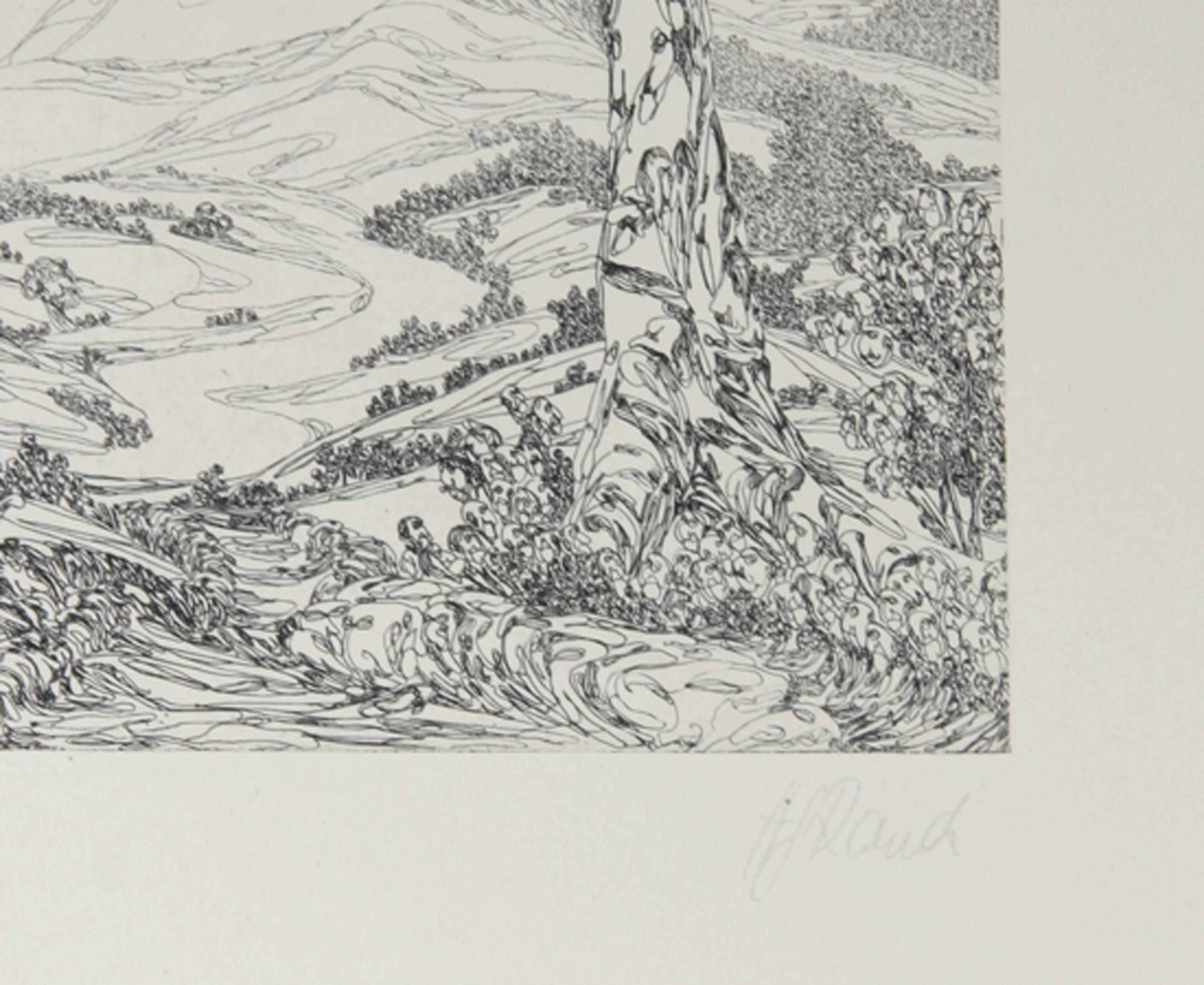Portfolio, Surrealist Portfolio with Book and Two Etchings by Hans-Georg Rauch For Sale 2