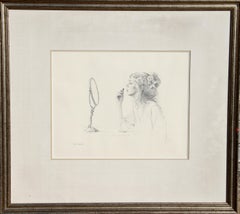 Lipstick, Photorealistic Signed Pencil Drawing On Paper by Douglas Hofmann