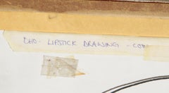 Lipstick, Photorealistic Signed Pencil Drawing On Paper by Douglas Hofmann