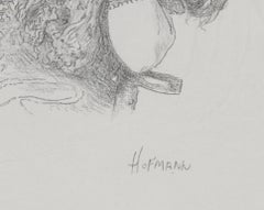 Woman in Lace, Photorealistic Signed Pencil Drawing On Paper by Douglas Hofmann