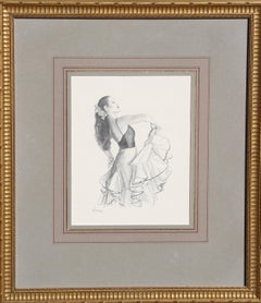 Spanish Dancer I, Photorealistic Signed Pencil Drawing by Douglas Hofmann