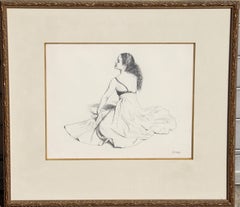 Spanish Dancer II, Photorealistic Signed Pencil Drawing by Douglas Hofmann