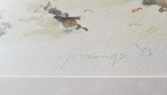 « Promised Land Fishing », aquarelle impressionniste signée de Janet Jennings
