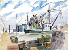 Hampton Bays, Aquarell von Eve Nethercott