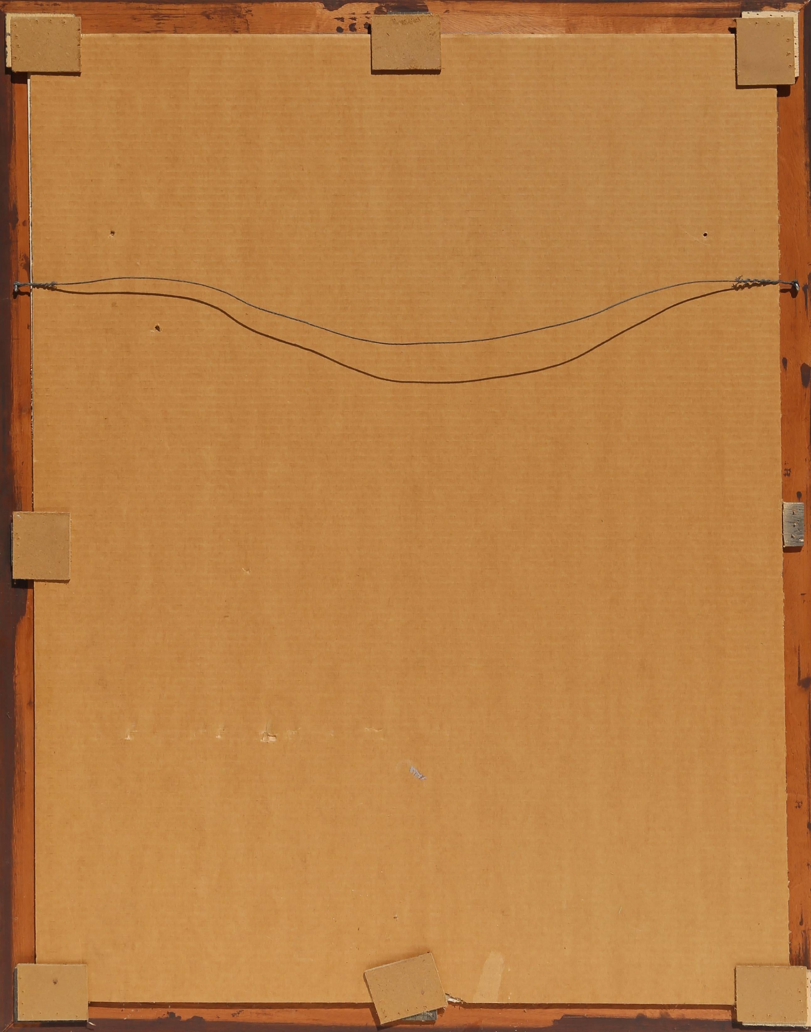 Retro di Nudo, disegno a pastello firmato da Gerald Fairclough in vendita 2