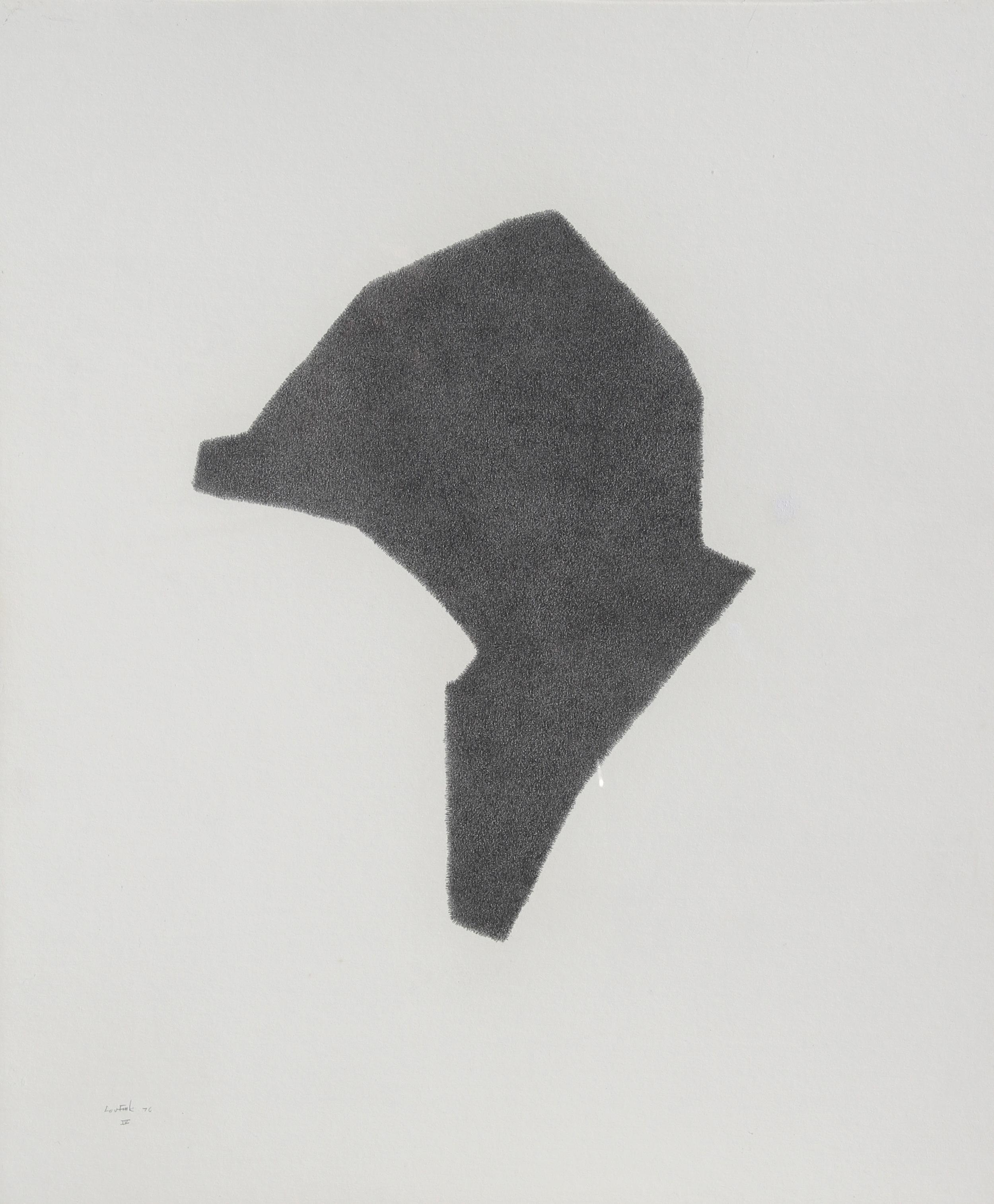 Künstler: Lou Fink
Titel: Helm #4
Jahr: 1976
Medium: Bleistift auf Papier, signiert und datiert v.l.n.r.
Größe: 20 in. x 24 in. (50,8 cm x 60,96 cm)