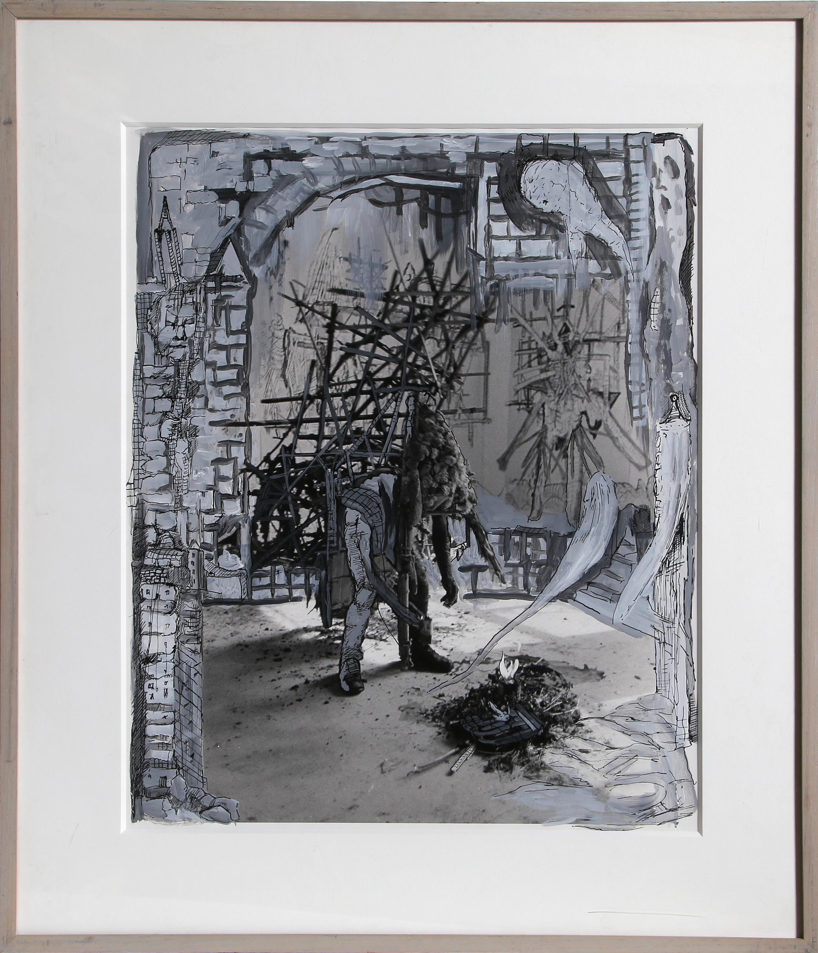Don't Cry For Me Argentina, Contemporary Surrealist Drawing by Kim Jones