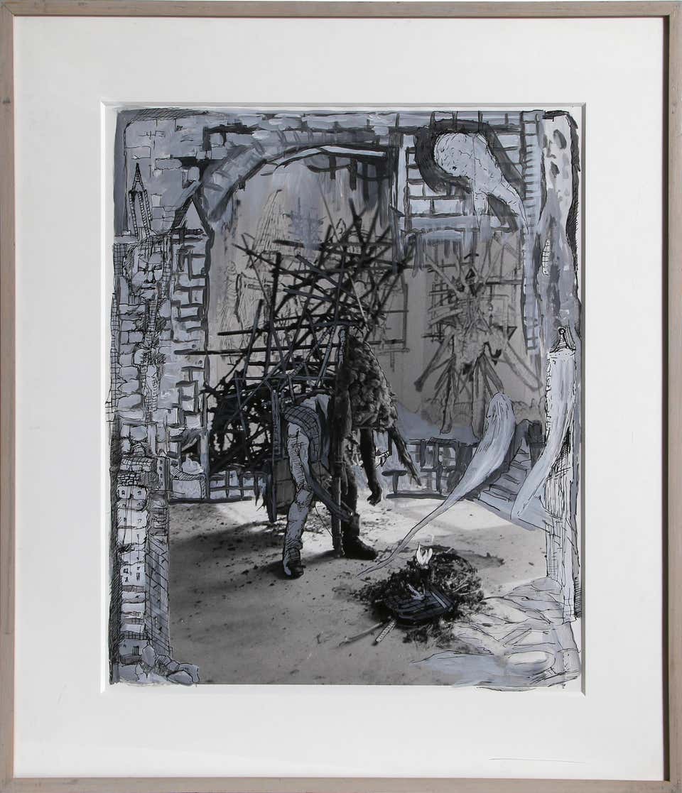 Don't Cry For Me Argentina, Contemporary Surrealist Drawing by Kim Jones