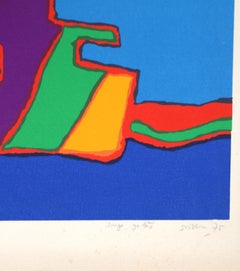 Songe Galere, Surrealist Psychedelic Screenprint by Jacques Soisson