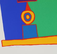 Sud, Psychedelic Abstract Screenprint by Jacques Soisson