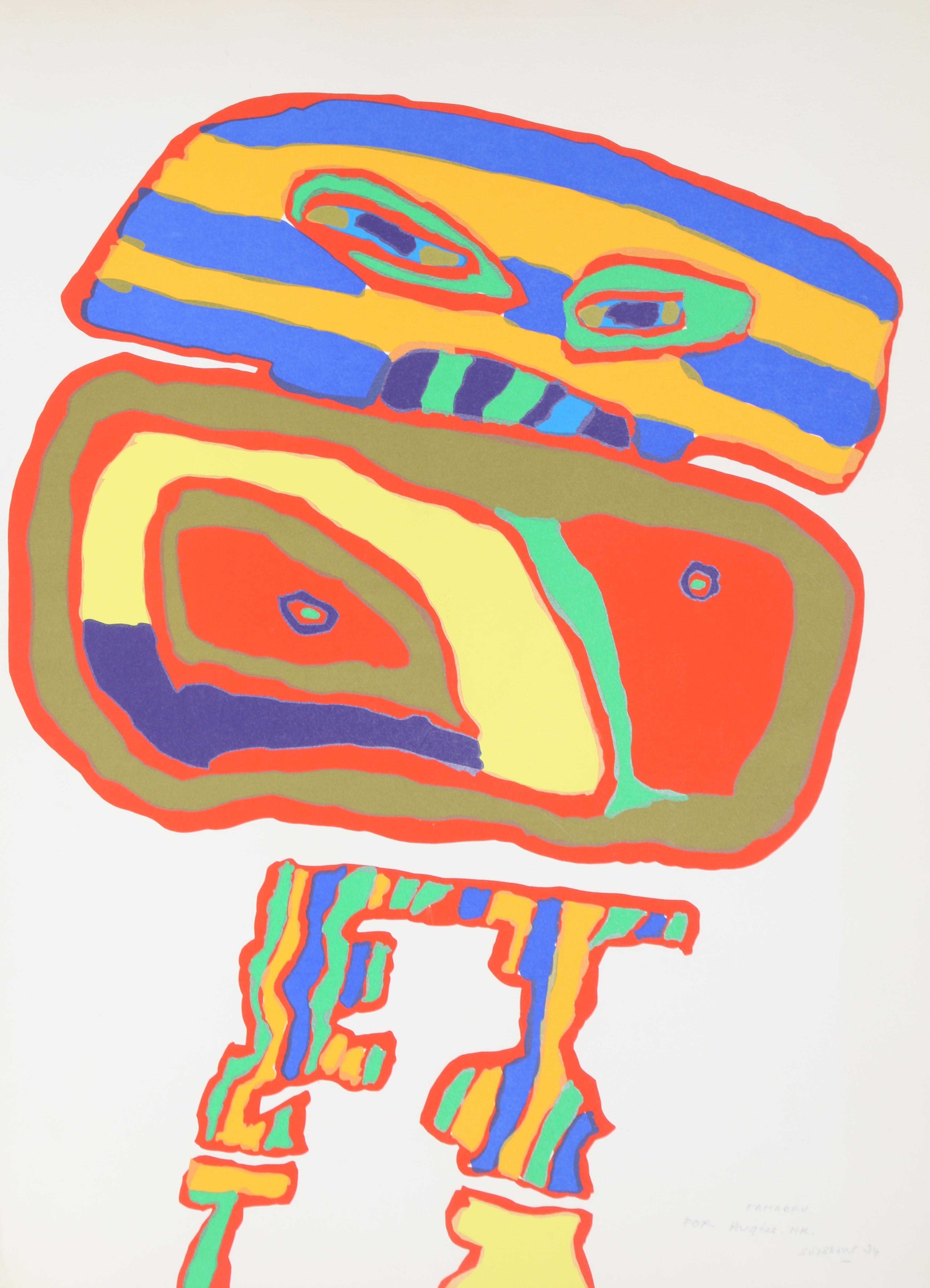 Künstler: Jacques Soisson, Franzose (1928 - 2012)
Titel: Famabru
Jahr: 1974
Medium: Siebdruck, signiert und nummeriert mit Bleistift
Auflage: 100 (Hugh McKay gewidmet)
Papierformat: 30 x 22 Zoll