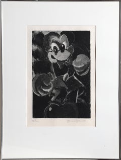 Mickey Mouse, aguafuerte de Bernard Greenwald