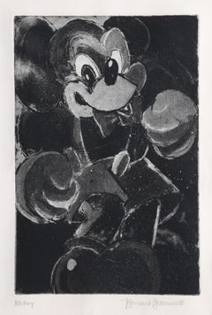 Mickey Mouse, Etching by Bernard Greenwald
