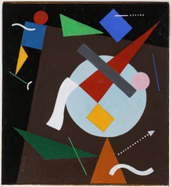 Figuras geométricas (según Kandinsky), Pintura al óleo de Seymour Zayon