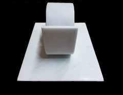 White Marble Abstract Sculpture by Sergio Camargo