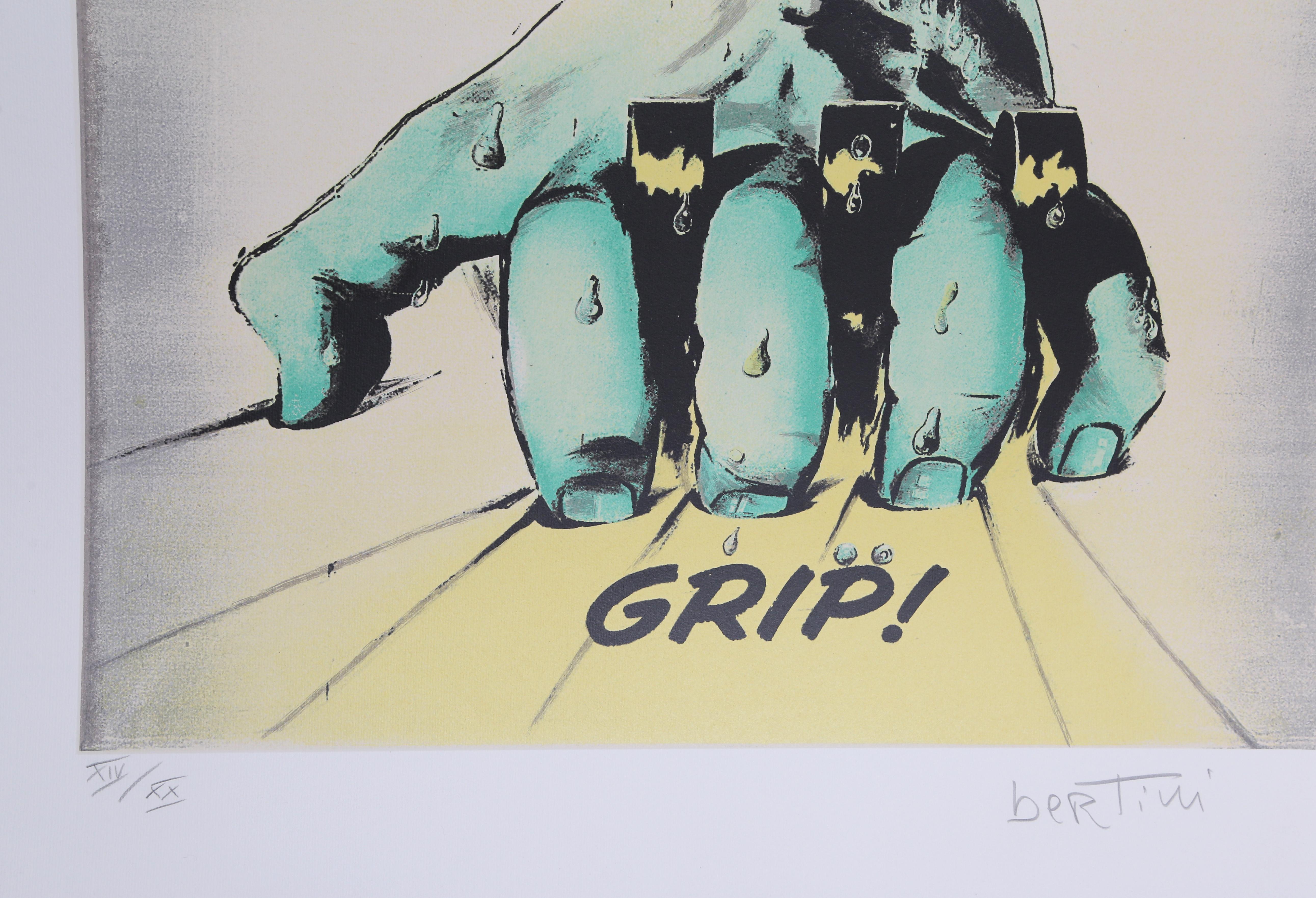 Grip, sérigraphie Pop Art de Gianni Bertini  en vente 1
