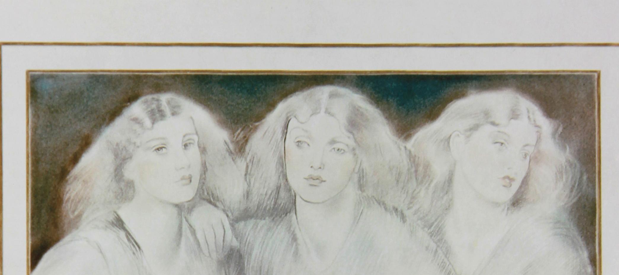 Cinq femmes, lithographie de Pater Sato en vente 1