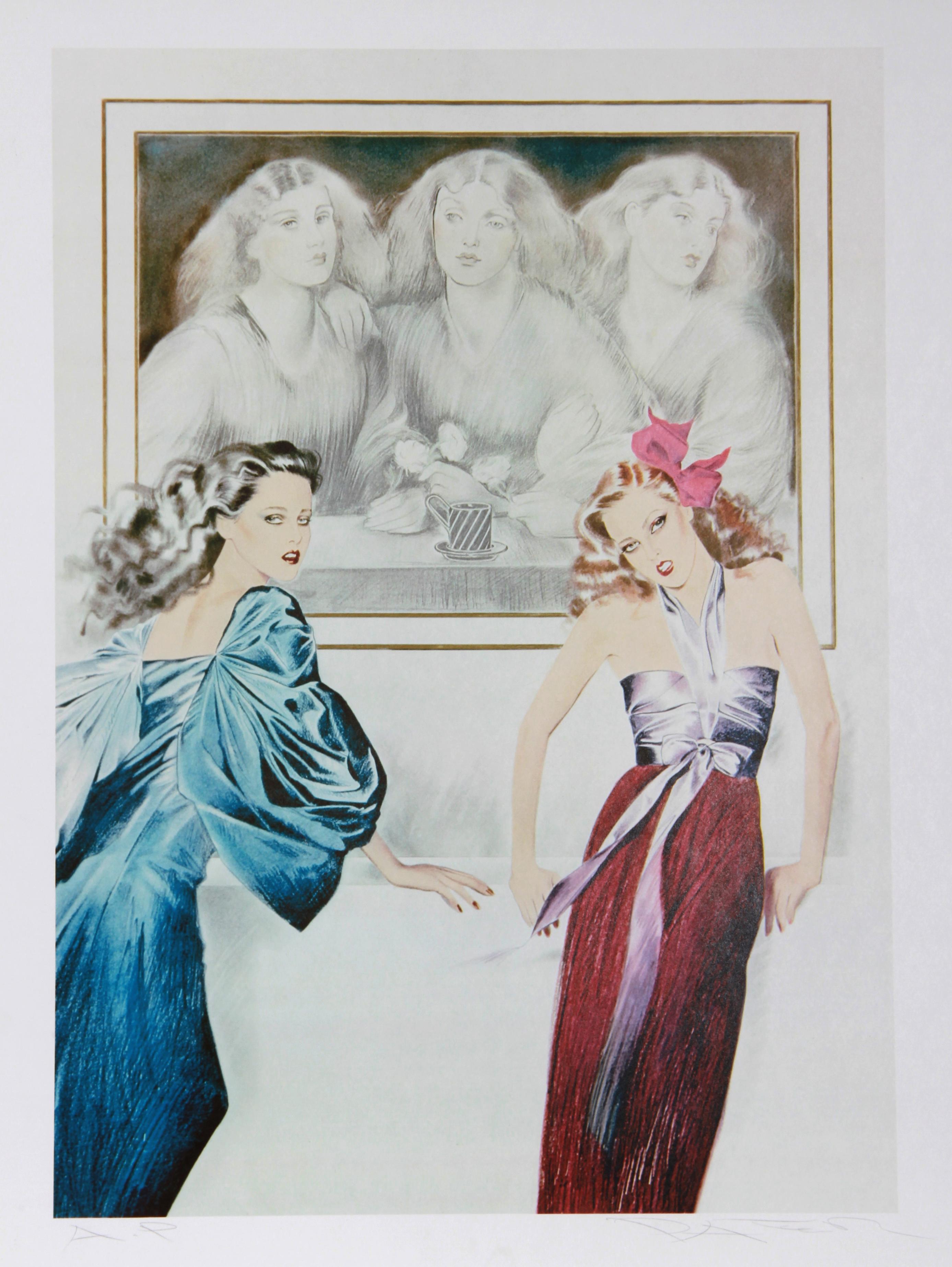 Fünf Frauen, Lithographie von Pater Sato