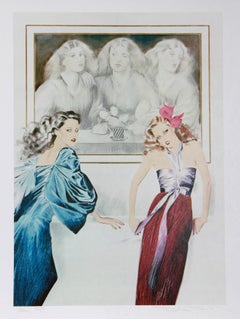 Cinq femmes, lithographie de Pater Sato