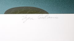 Cat in Chair, Naive Art Screenprint by Igor Galanin