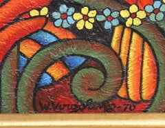 Girls at the Gate, Oil Painting by Wellington Virgolino de Sousa