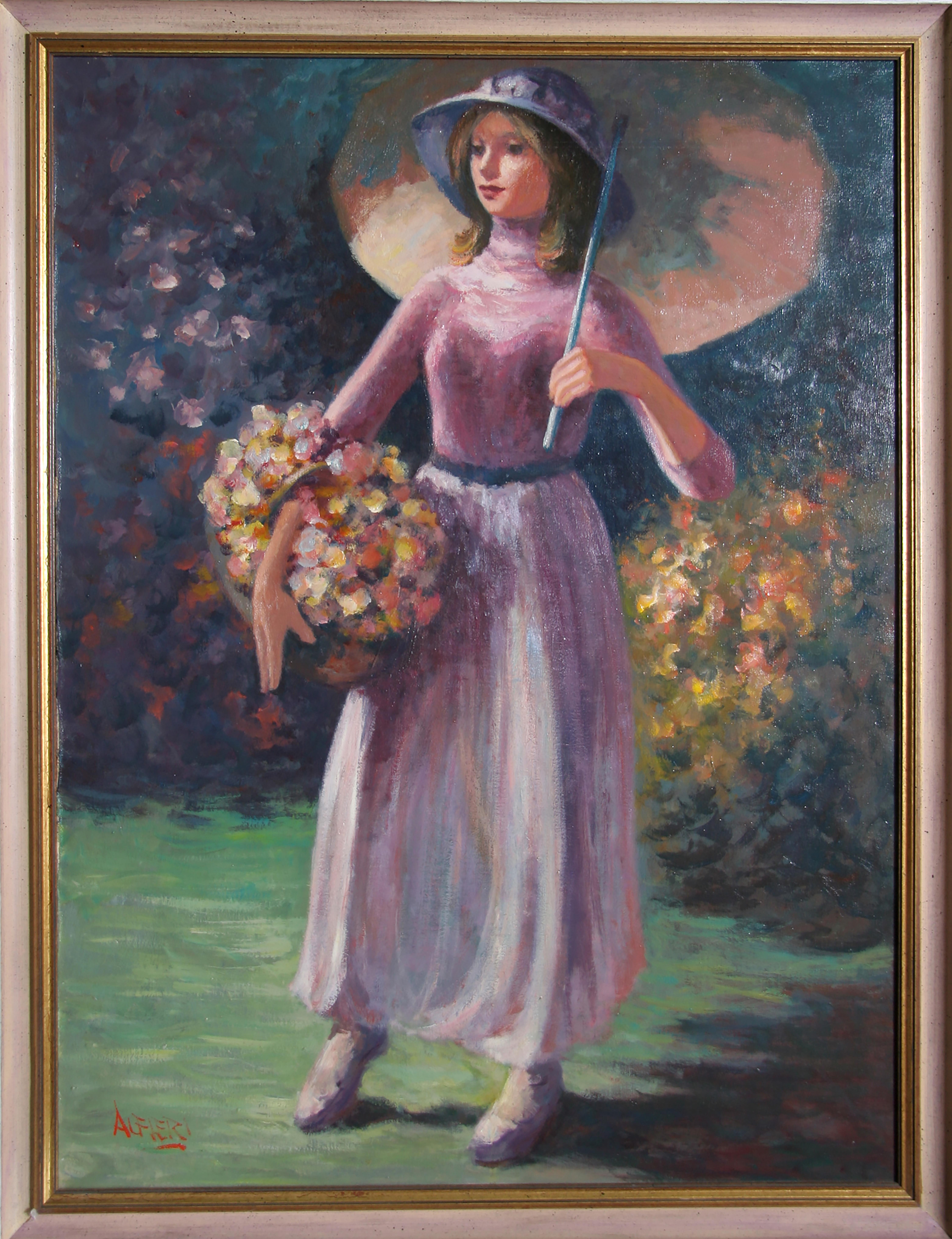 Girl with a Flower Basket