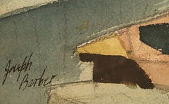 Dining Room Interior, Impressionist Pastel Drawing by Joseph Barber