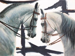 Vintage Horses, Lithograph by Popo and Ruby Lee