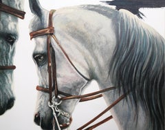 Pferde, Zeitgenössische Pferdelithographie von Popo and Ruby Lee