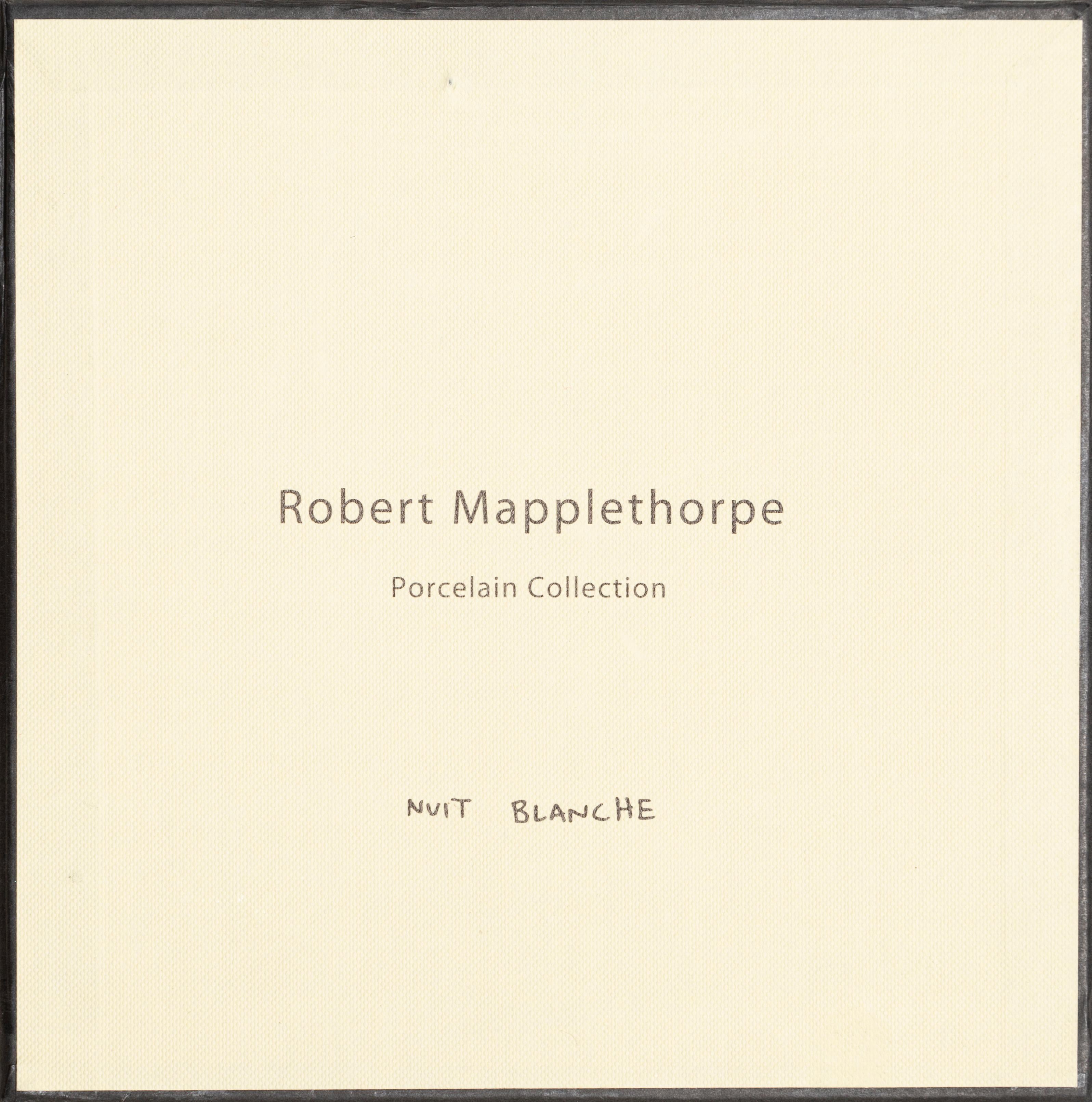 Robert Mapplethorpe, Pair of Porcelain Plates 1