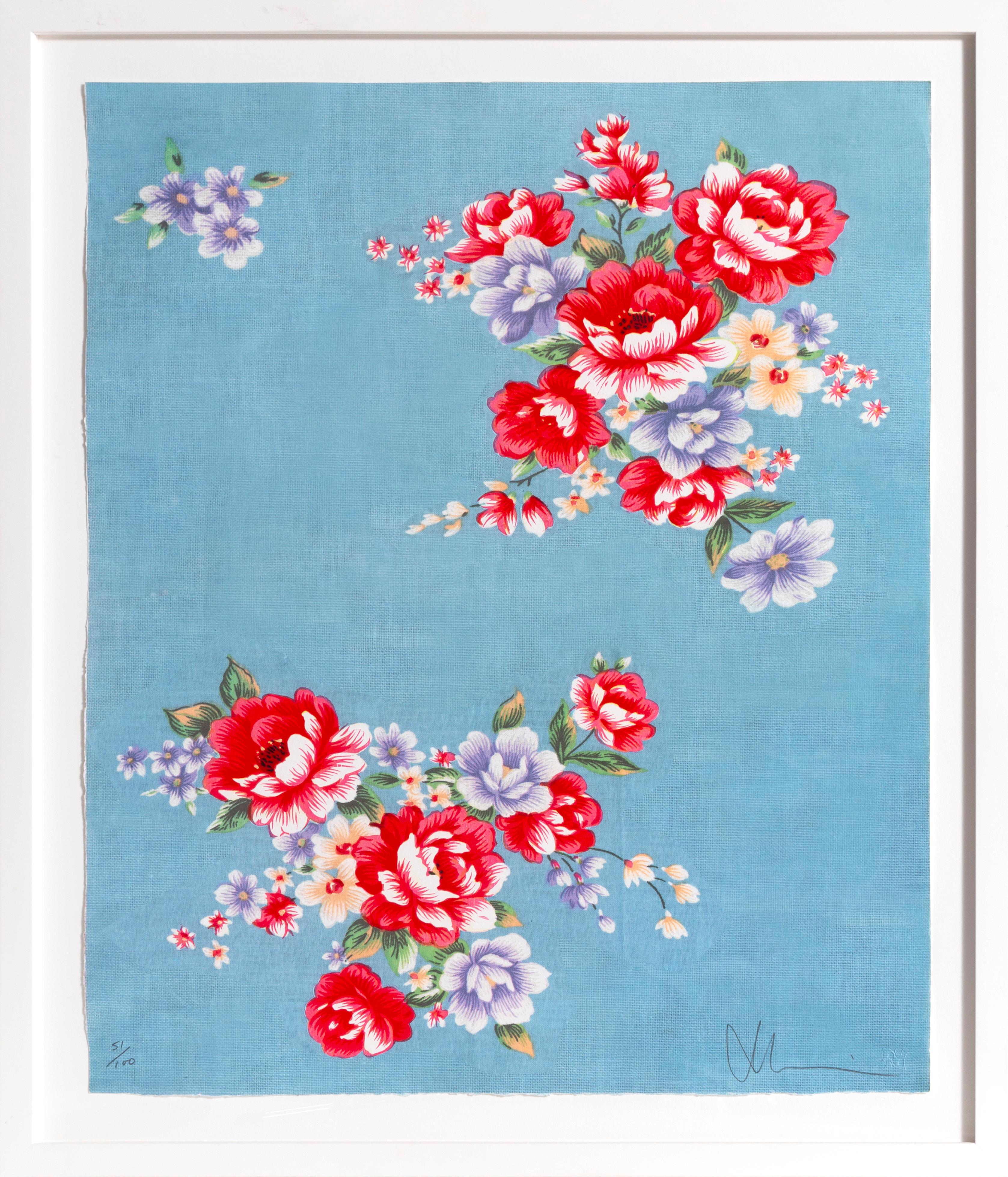 Lithographie florale et gravure sur bois de Michael Lin 