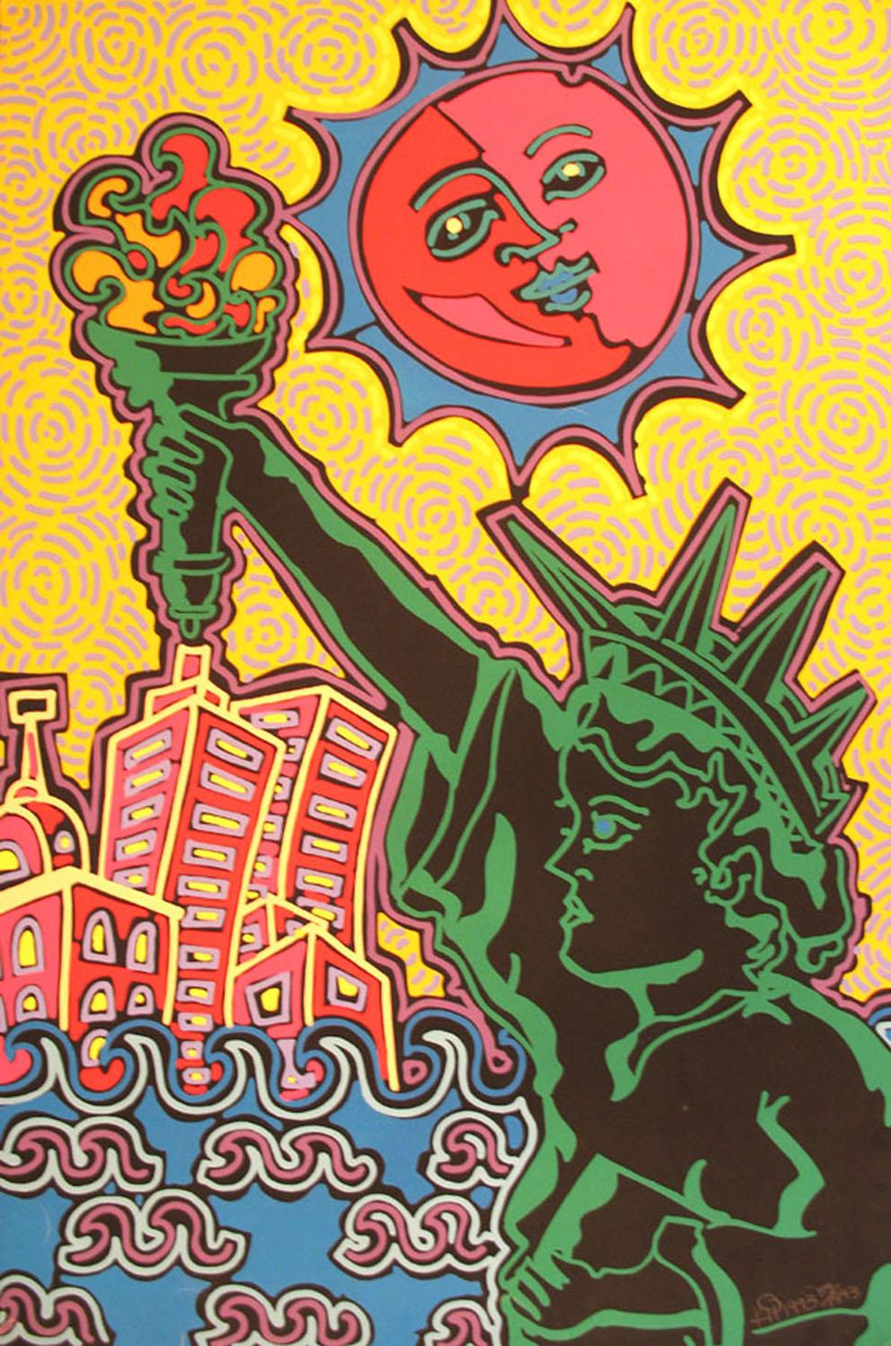Statue of Liberty, Pop Art Serigraph by Kip Frace