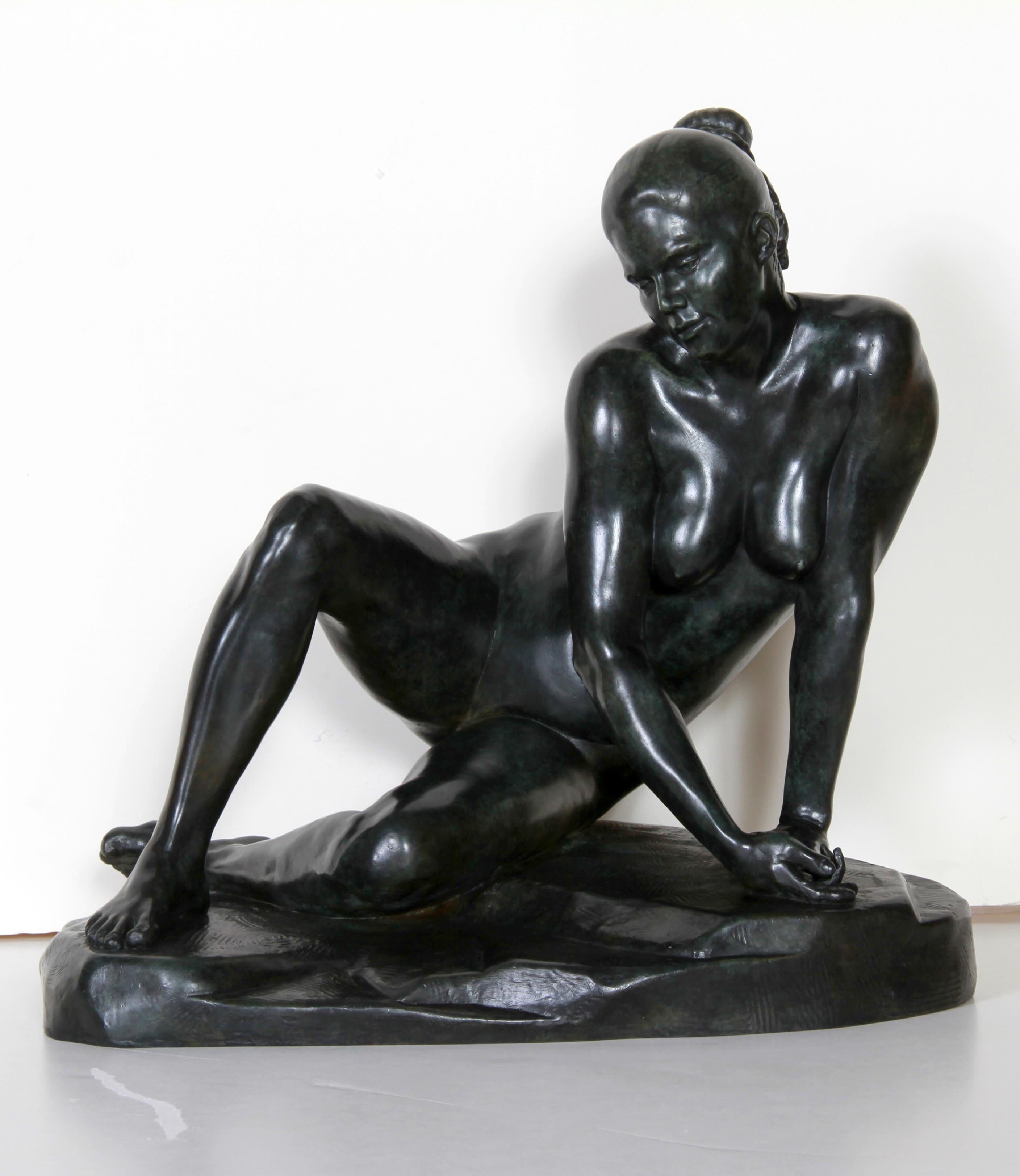 Seated Nude, Bronze Sculpture