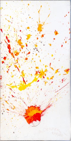 Large Abstract Painting by Olympian Al Oerter
