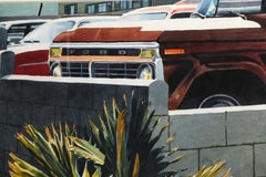 Palm Tree, New York City, aquarelle photoréaliste de Don David