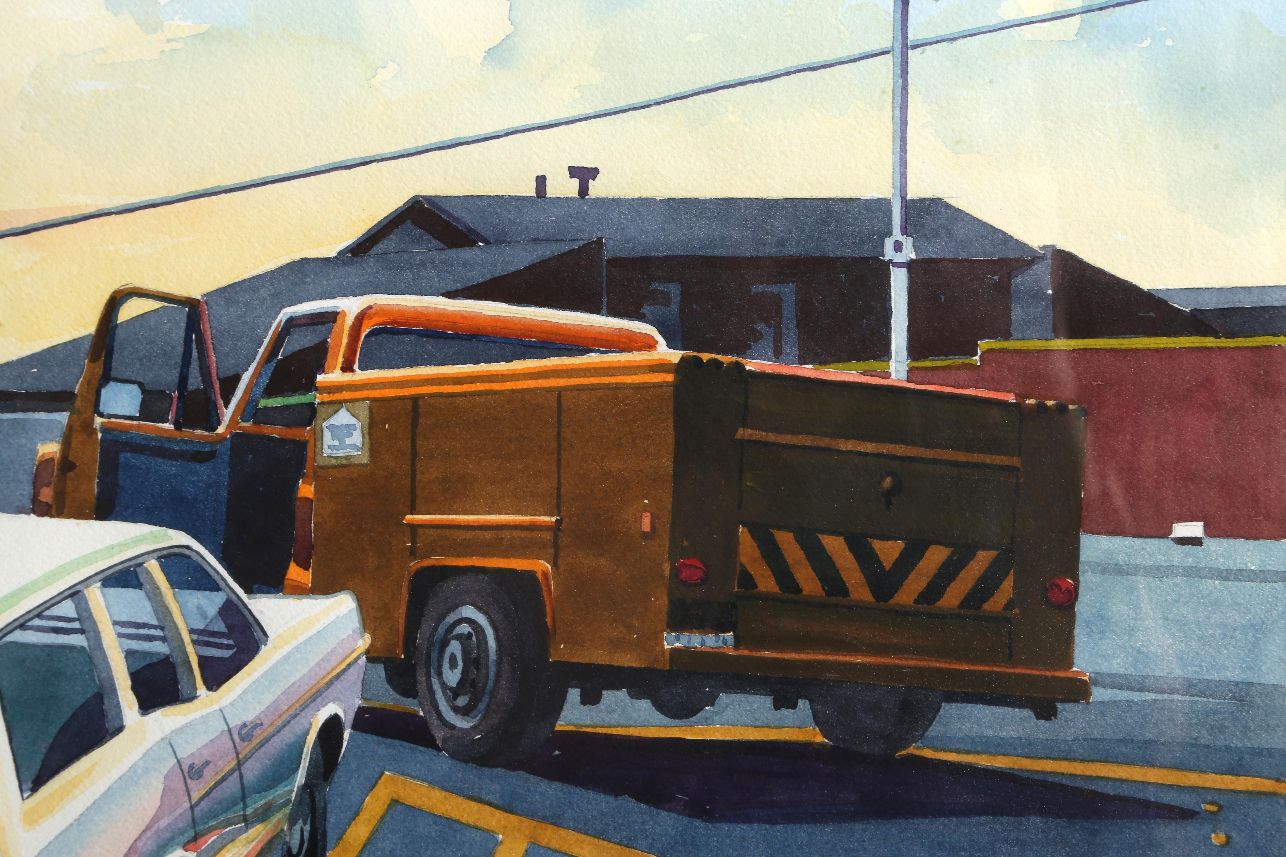 Dodge and Truck, New York City - Art by Don David