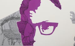 O Pensamiento, Minimalist Pop Art Aquatint Etching by Roberto De Lamonica