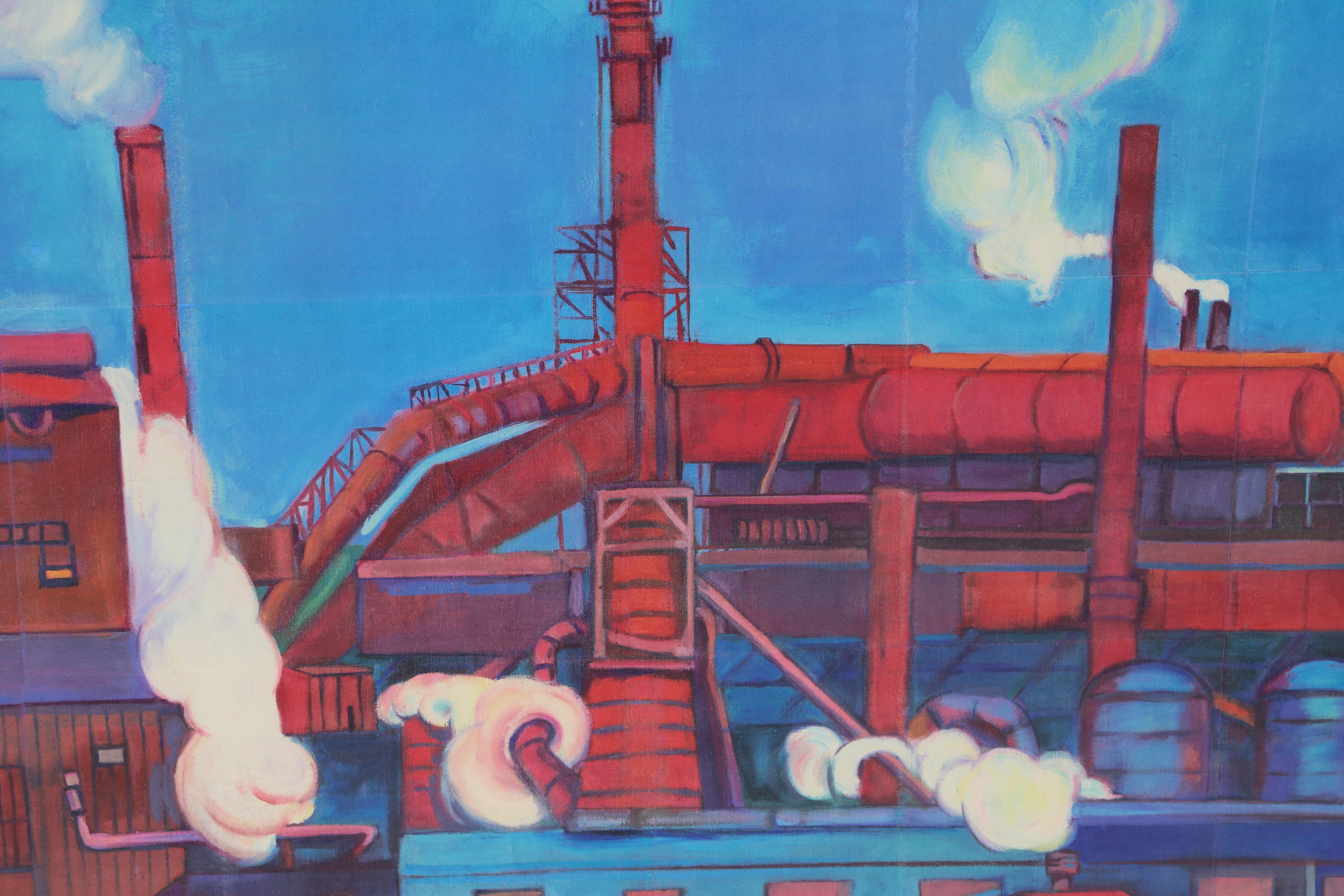 Hachas Urbanas, Gran Impresión Industrial de Phyllis Seltzer en venta 1