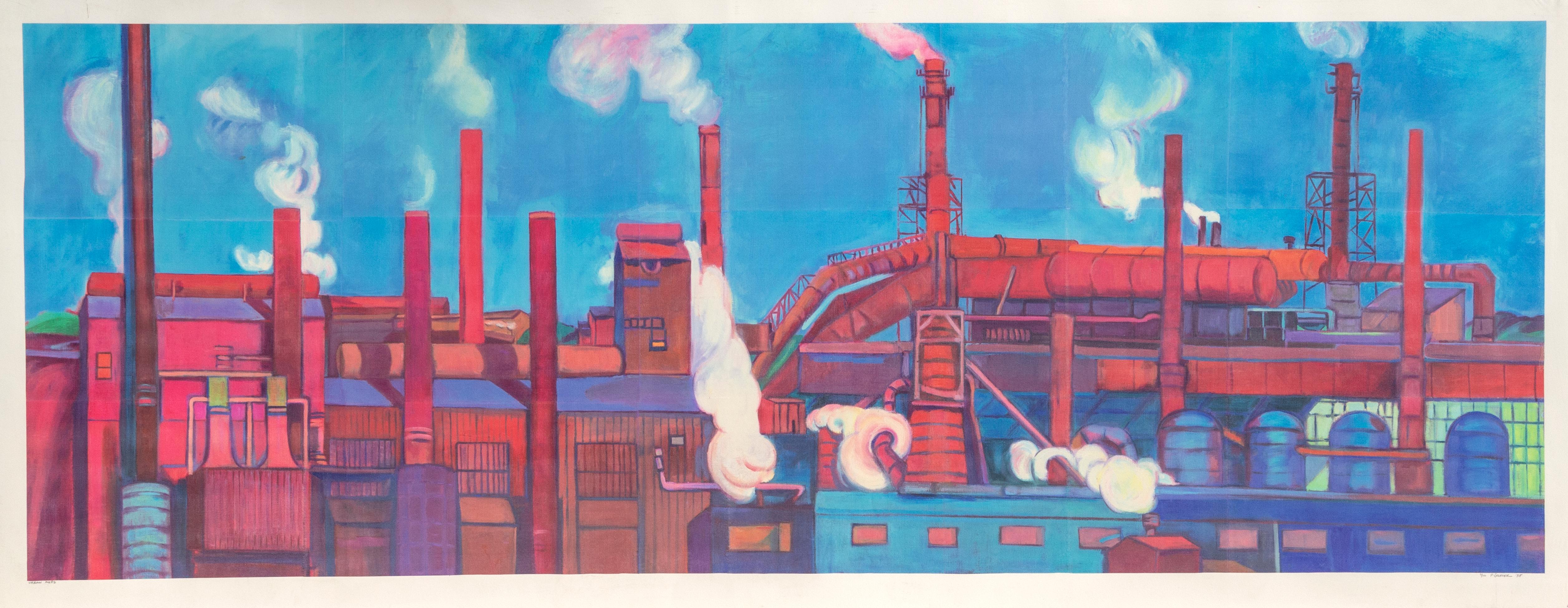 Urban Axes, Large Industrial Print by Phyllis Seltzer