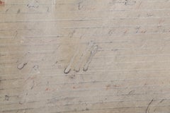 Tagebuch August, disegno astratto minimalista a tecnica mista di Dahmen