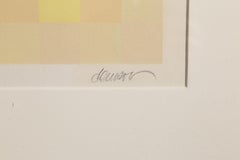 Colorful OP Art Silkscreen by Hugo Demarco